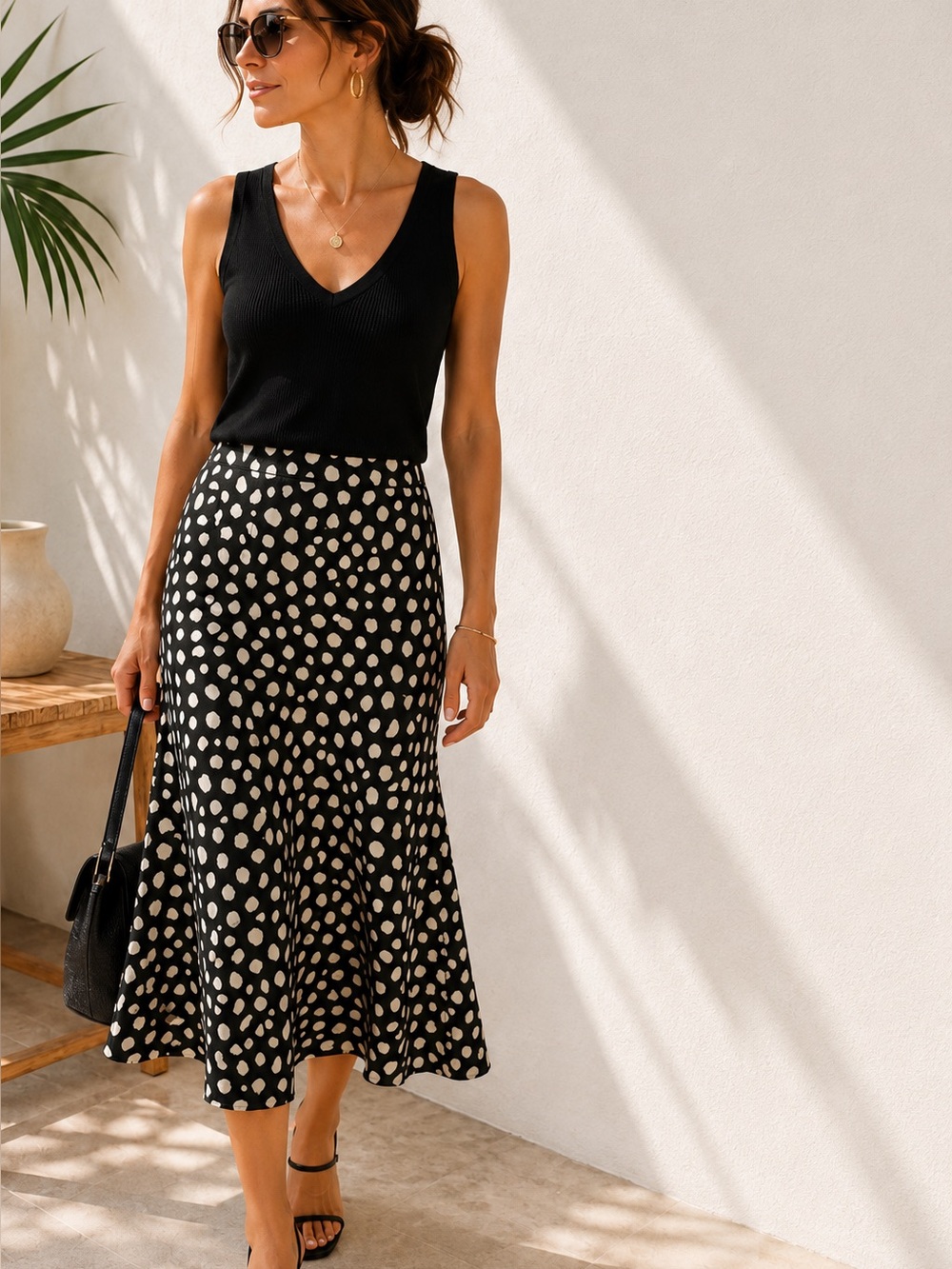 LOFT Satin Bias Midi Skirt – NWT – Size L